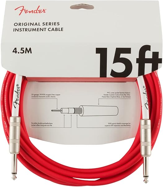 Fender Cable Fiesta Red 15'