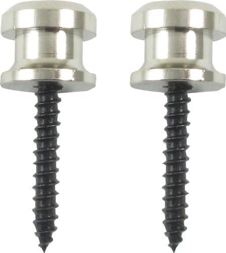 Grover End Pins, Plastic, Black W/Screw - Dozen