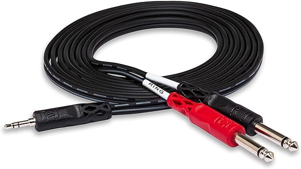 Hosa Stereo Breakout 3.5 Mm Trs To Dual 1/4 In Ts