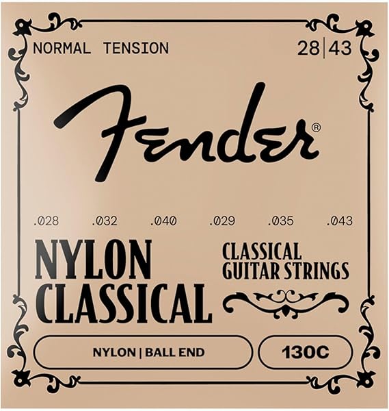 Fender Ball End Nylon 130 Clear/Silver