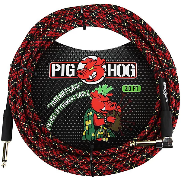 Pig Hog 10 Ft Instrument Cable-Daphne Blue